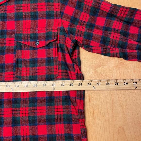 Vintage Pendleton USA Made 100% Wool Multicolor Size 16 Pattern VTG Shirt - Picture 7 of 9